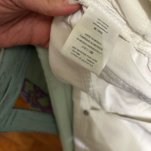 Madewell Perfect Jean Short Tile White Cutoffs High Rise Size 32 - Picture 2 of 4